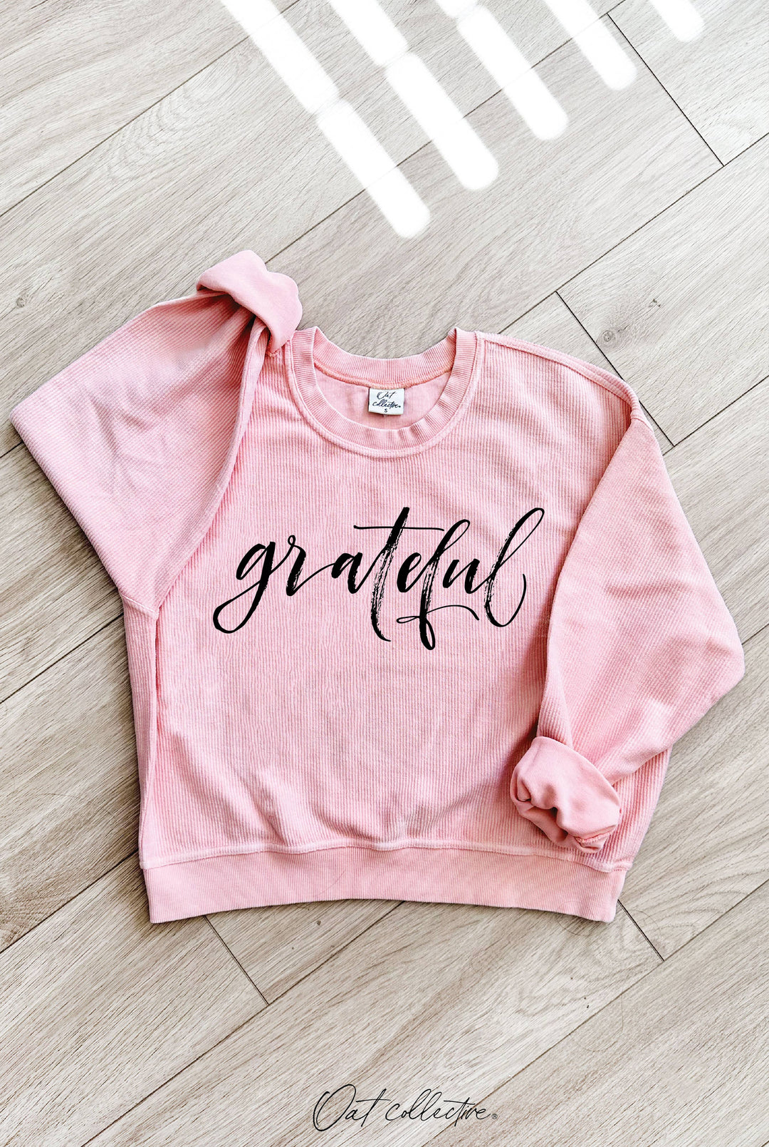 Grateful Cropped Thermal Pullover in vintage mineral wash for cozy coastal style