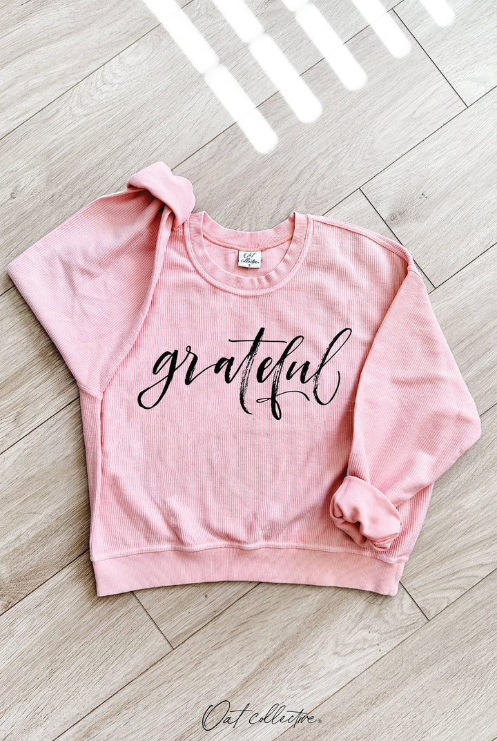 Grateful Cropped Thermal Pullover in vintage mineral wash for cozy coastal style
