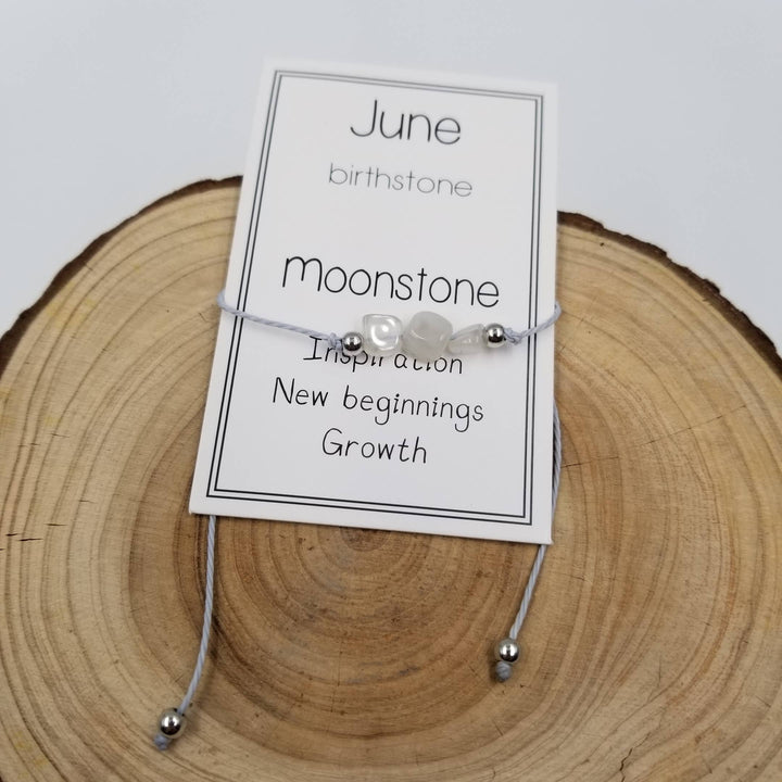 Handmade May Birthday Stone Green Aventurine natural stone bracelet with gift card