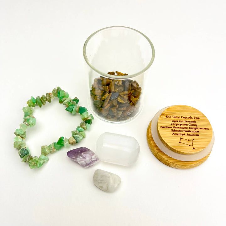 Zodiac Crystal Kits stretch bracelet with healing gemstones for your cosmic soul