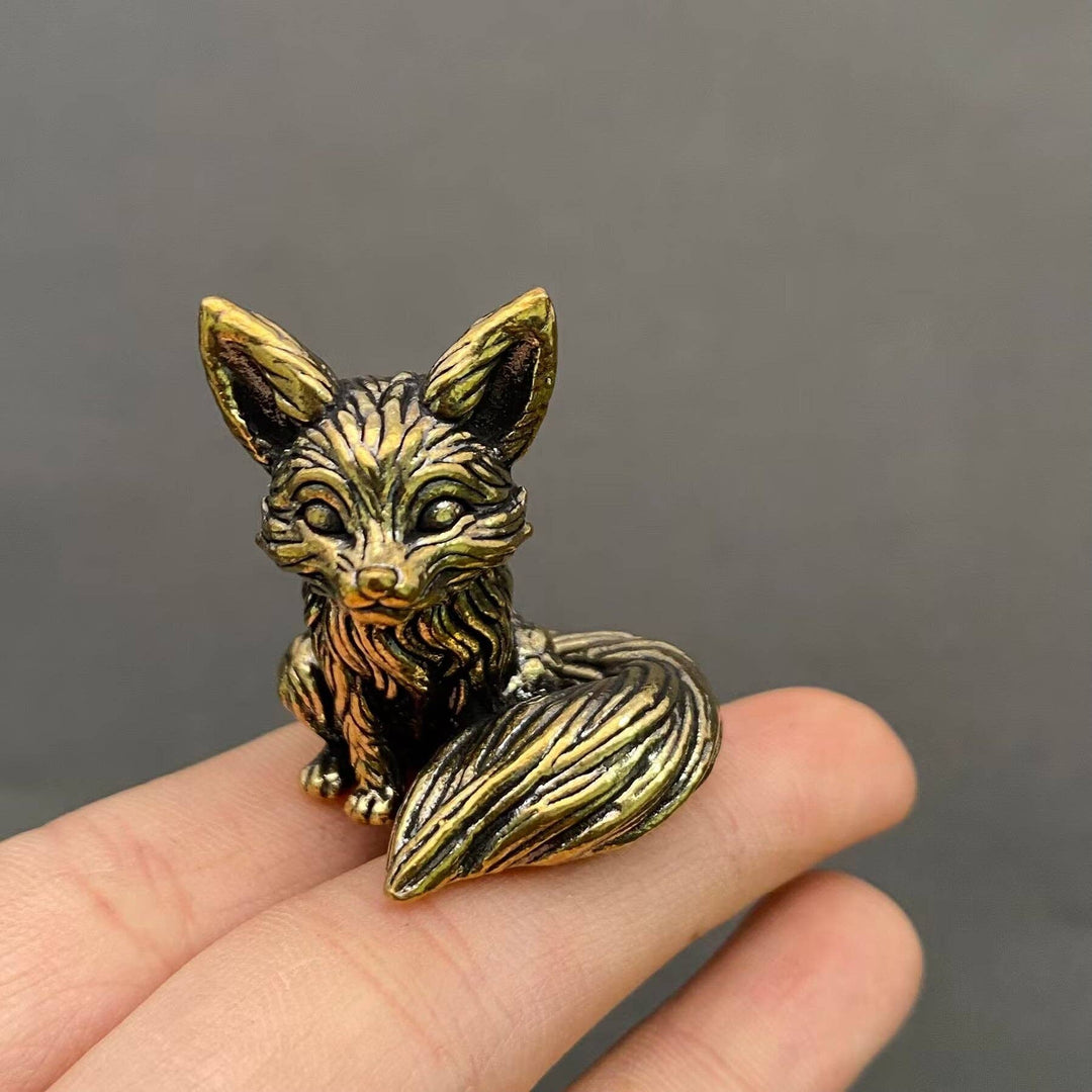 Brass Little Fox Crafts Desktop Ornament for boho spiritual altar decor