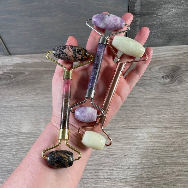 Gemstone Facial Rollers for Skincare