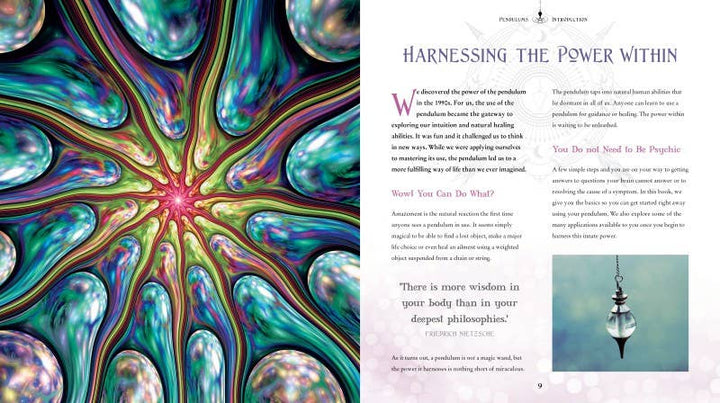 Pendulums For Guidance &amp; Healing Gothic Dreams hardback book for chakra divination work