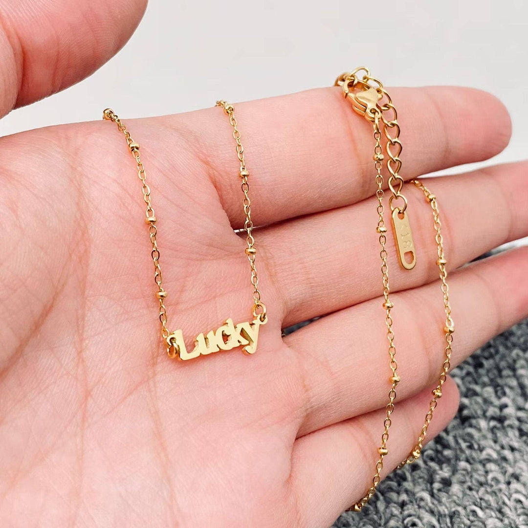 Lucky 18K Gold Plated SS Necklace