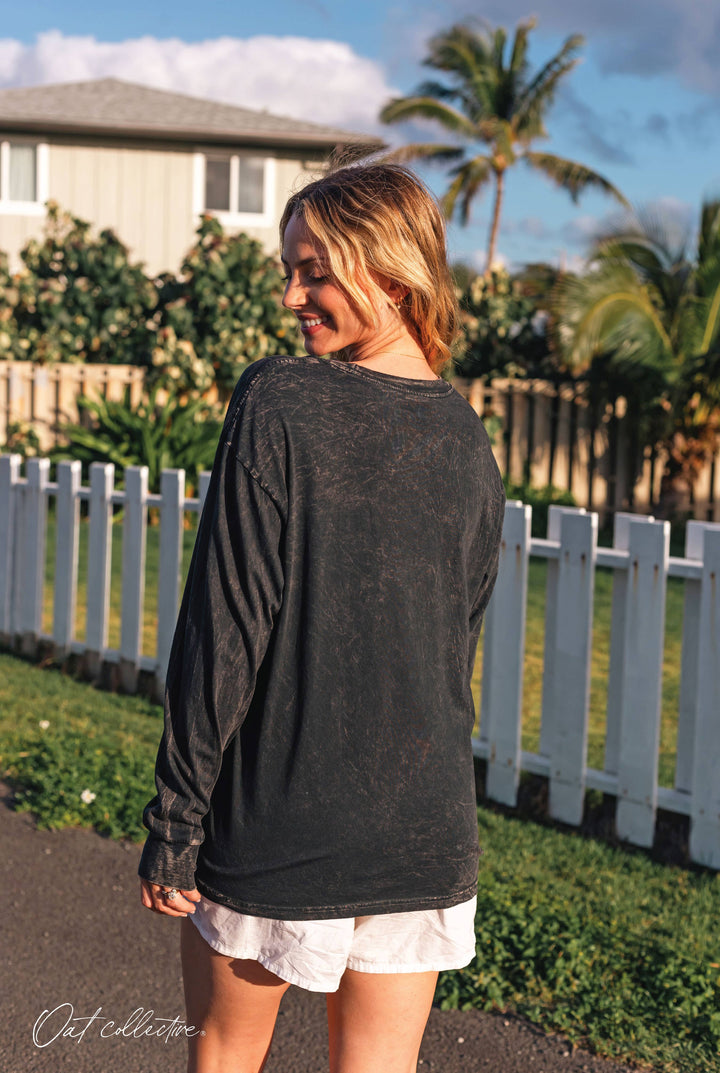 COASTAL Mineral Washed Long Sleeve Shirt