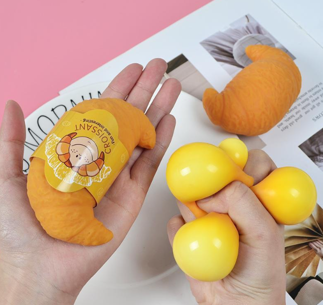 Croissant Shape Squishy Stress Toy