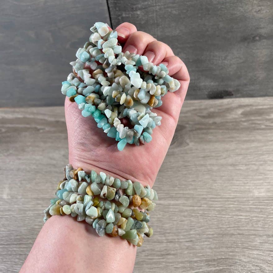 Healing Crystal Chip Bracelets