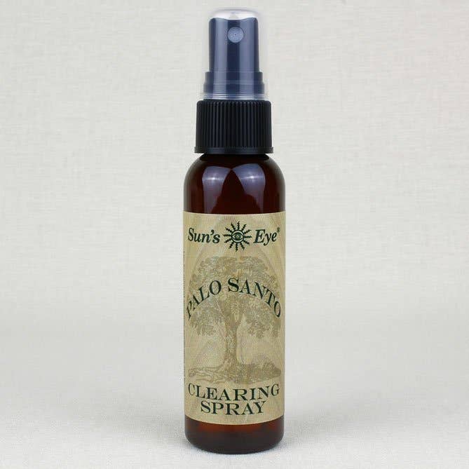 Palo Santo Clearing Spray 8 oz bottle for smoke-free sacred space rituals