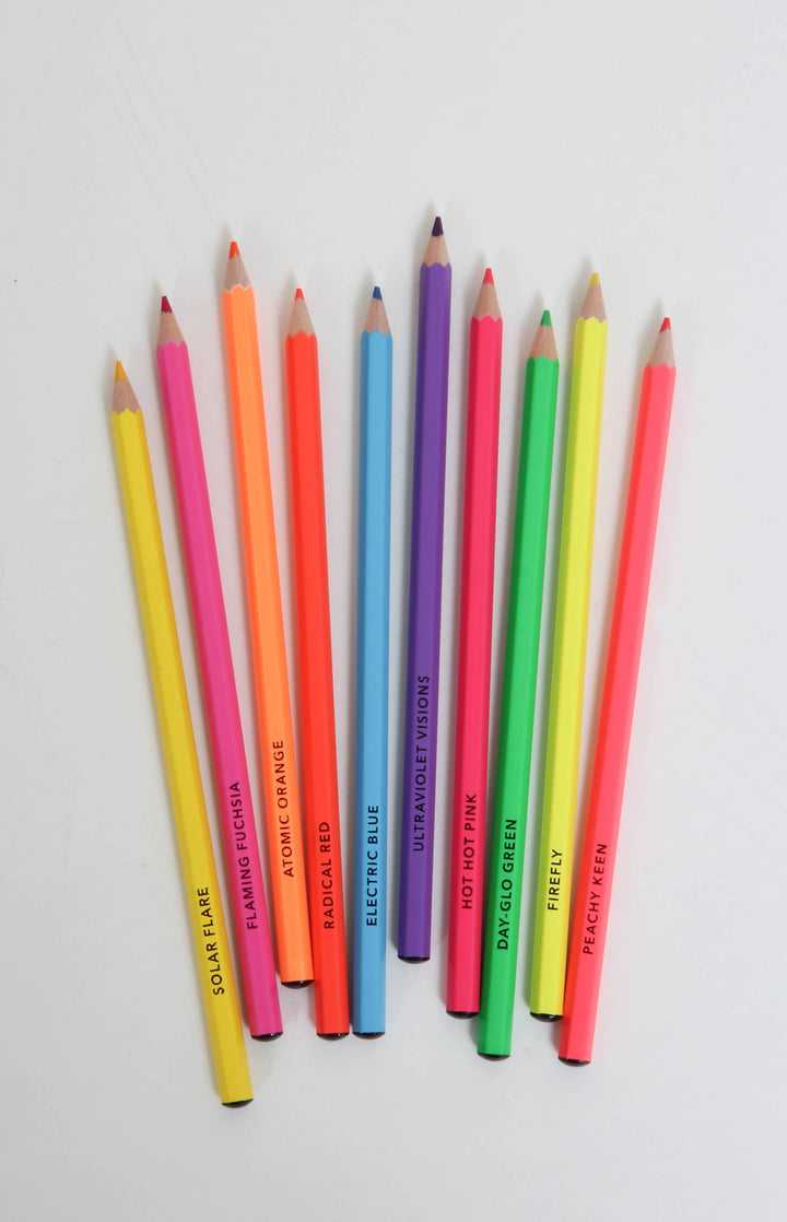 Bright Ideas Neon Colored Pencils: 10 Colored Pencils