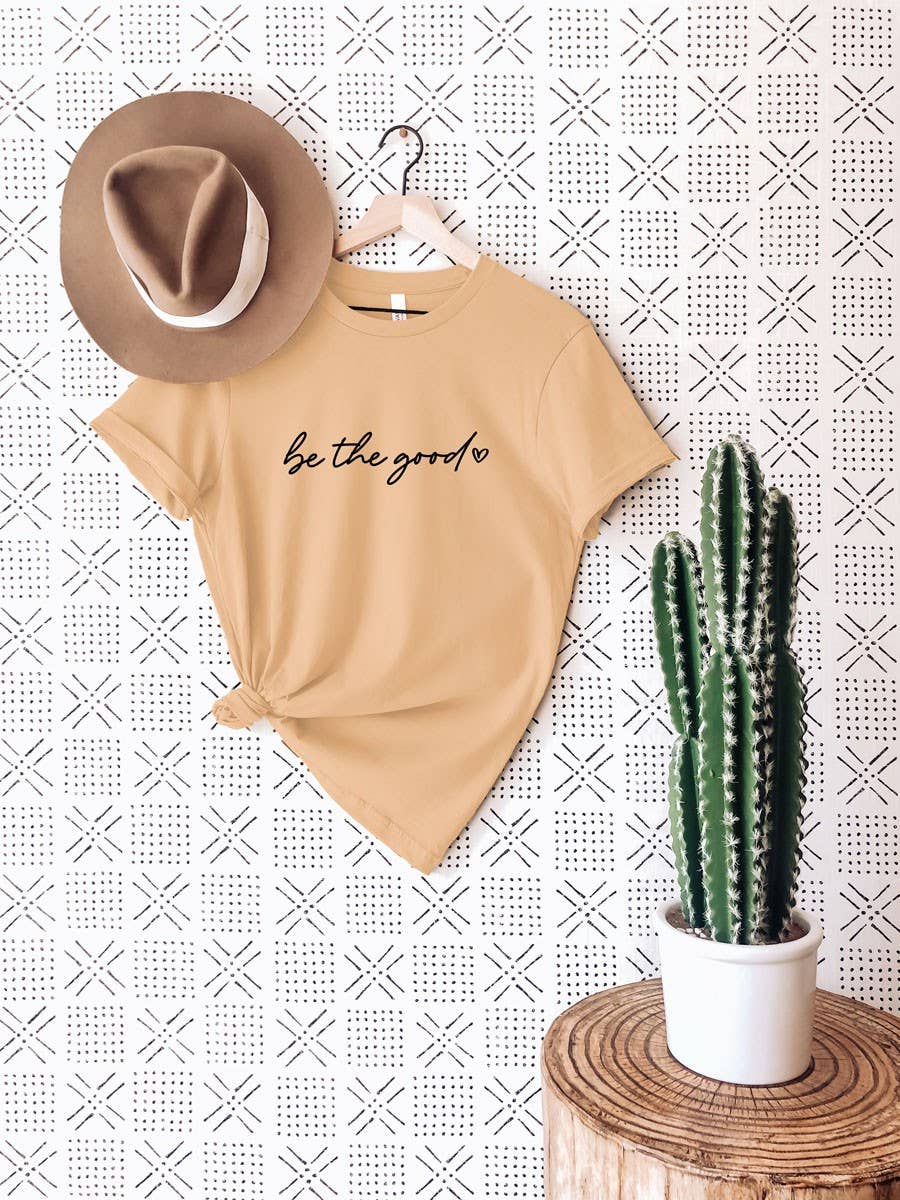Be the Good Graphic Tee — relaxed fit boho cotton blend for coastal casual wear