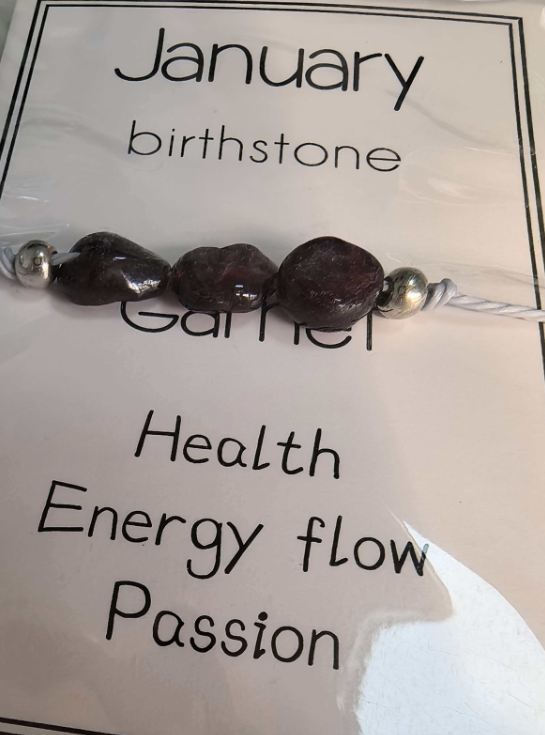 Handmade May Birthday Stone Green Aventurine Natural Stone Bracelet with Gift Card