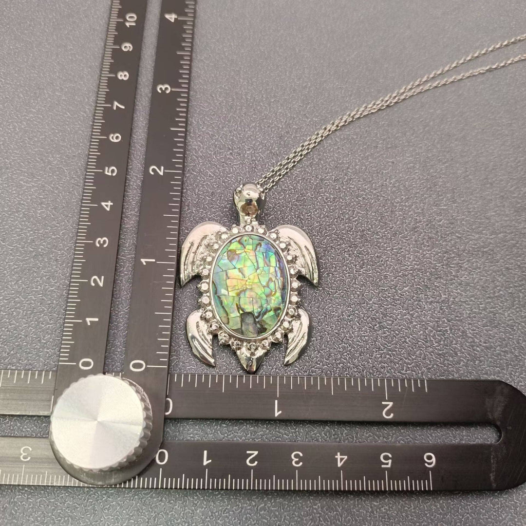 Natural Abalone Shell Sea Turtle Necklace