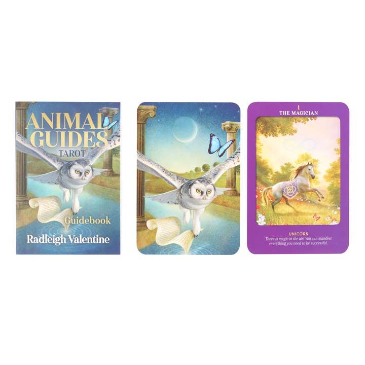 Animal Guides Tarot Deck by Radleigh Valentine with 78 spiritual animal cards