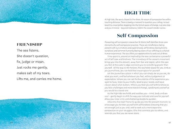 Sea Soul Journal guided mindfulness journal for reflection and coastal self-discovery