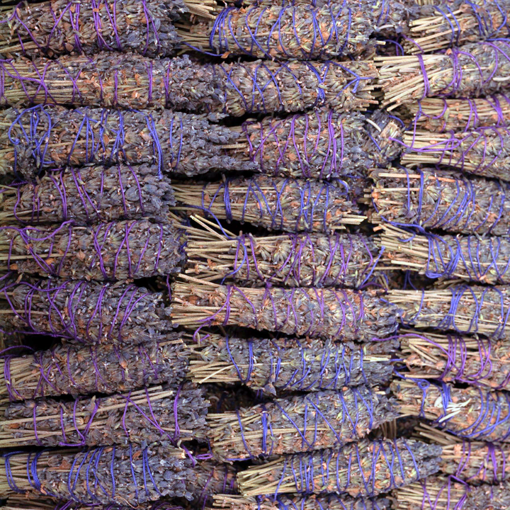Lavender Herb Wand bundle for smoke cleansing rituals calm and coastal living