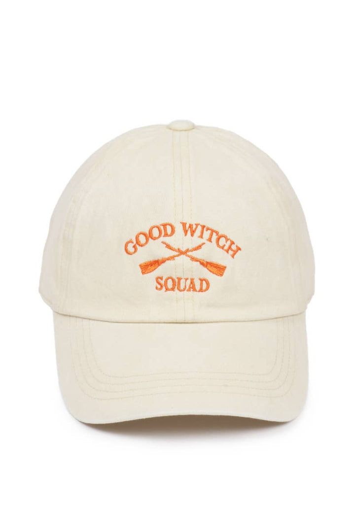 Good Witch Squad Embroidered Baseball Cap with coastal boho spiritual style vibes