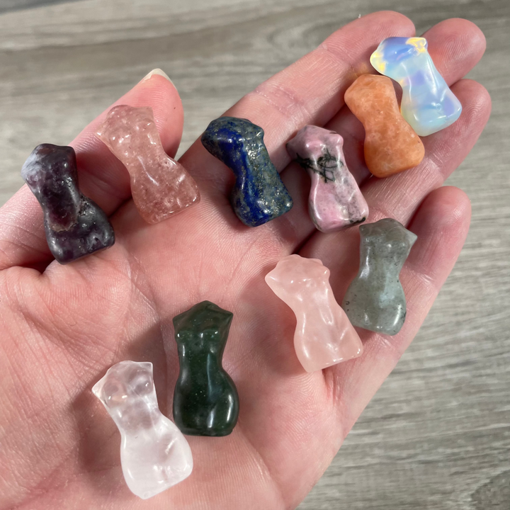 Small Gemstone Goddess Figurines