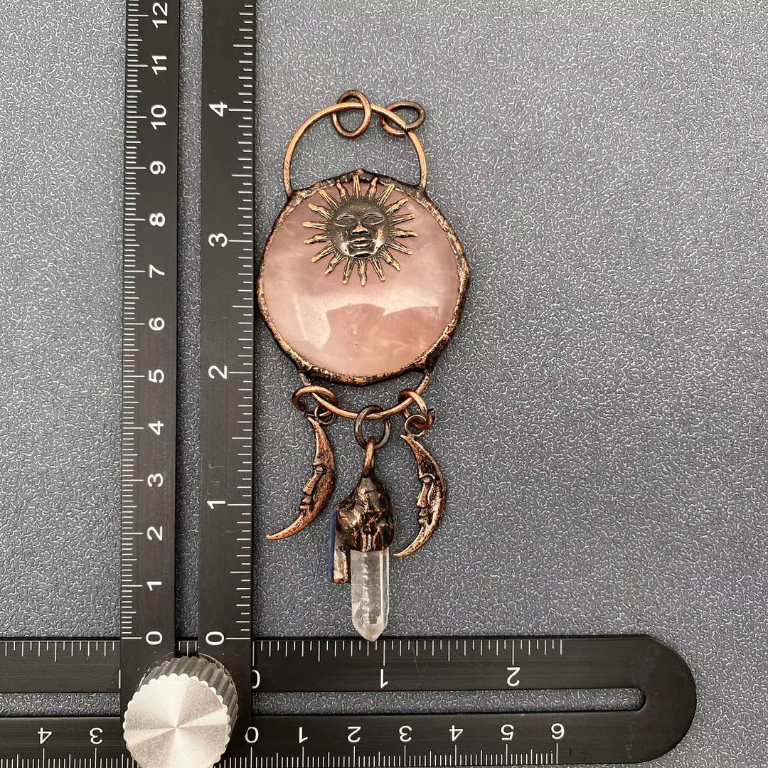Crystal Sun God Moon Craft Charm
