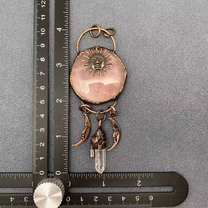 Crystal Sun God Moon Craft Charm