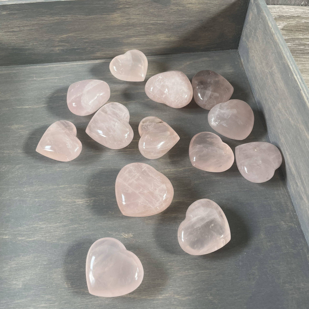 Rose Quartz Heart – Crystal Hearts for Healing &amp; Gifts