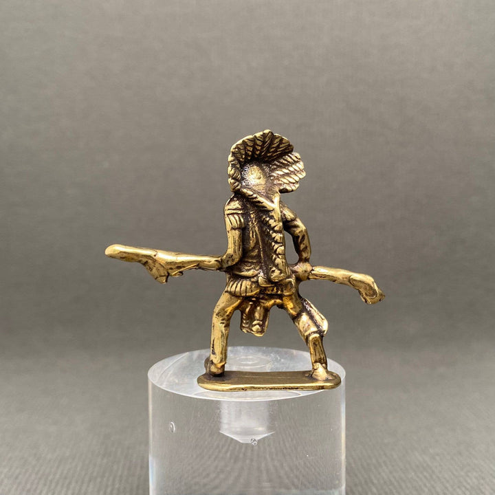 Brass Indian Warriors Decoration Desktop Ornaments offering protection energy for sacred spaces