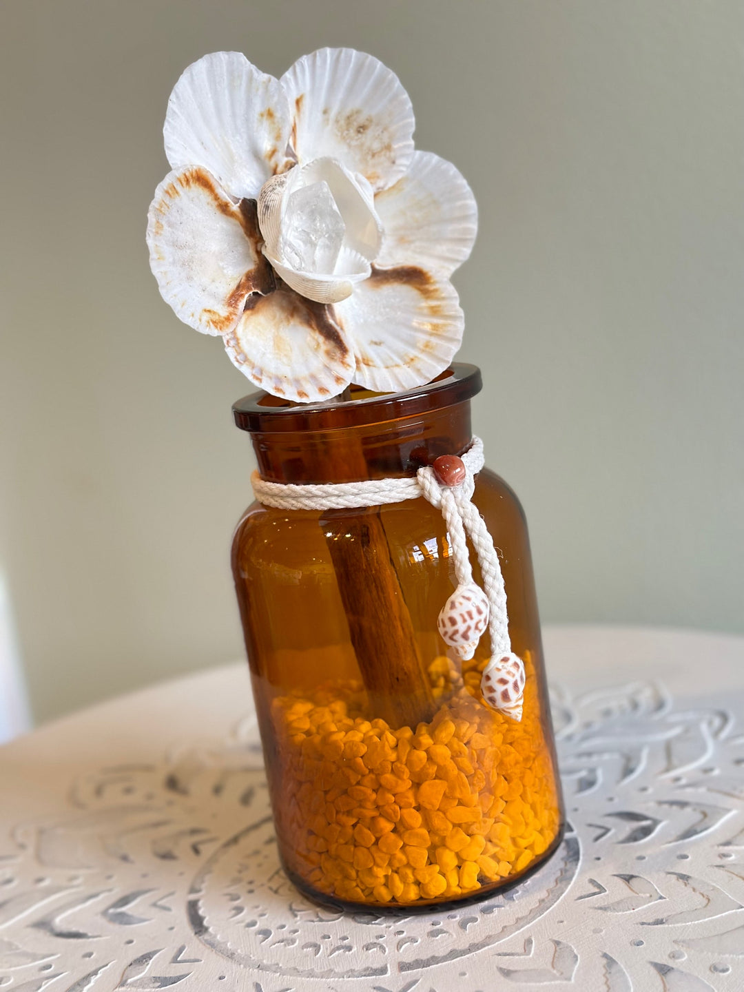 ZenFlower in Glass Vase ~ Amplified Vitality image 1