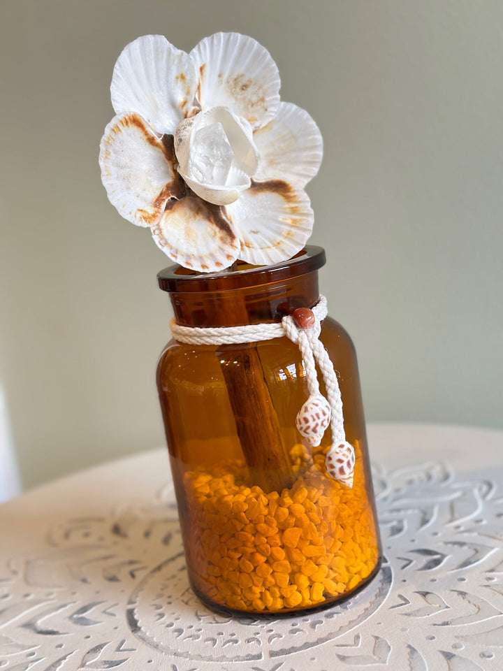 ZenFlower in Glass Vase ~ Amplified Vitality image 1