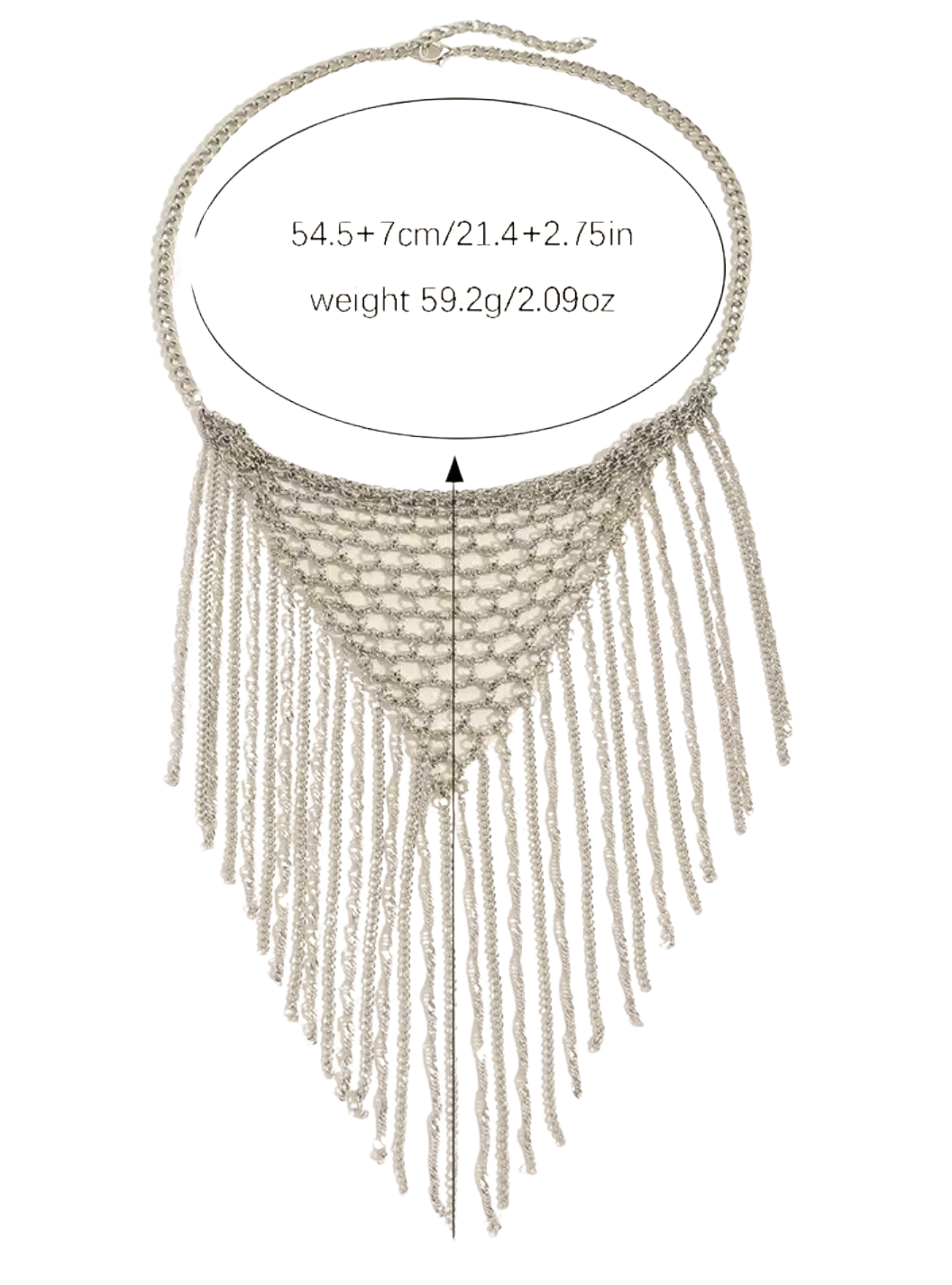 Fringe Bandana Chain Necklace