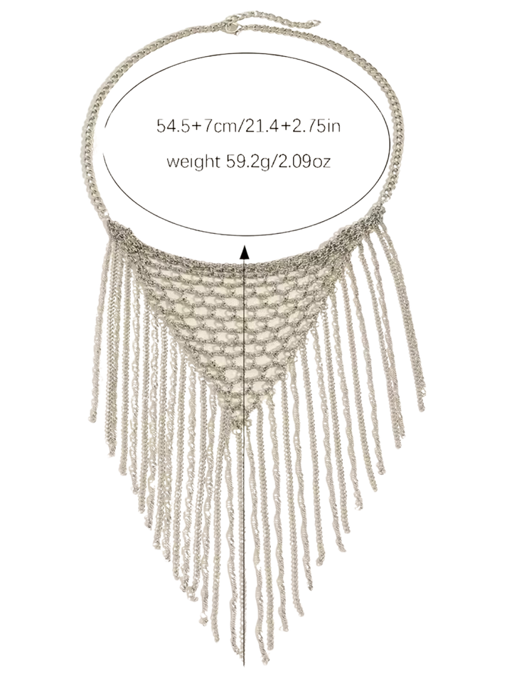 Fringe Bandana Chain Necklace