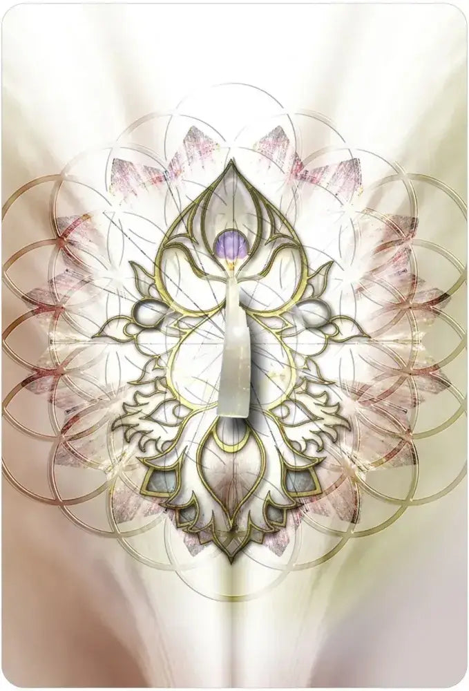 Pocket Crystal Mandala Activation Cards 56-card deck for spiritual meditation and affirmations