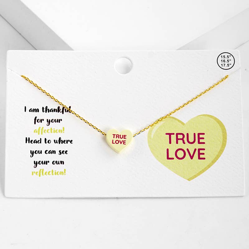 Gold Dipped Heart Candy Necklace with warm coastal charm and artisan detail