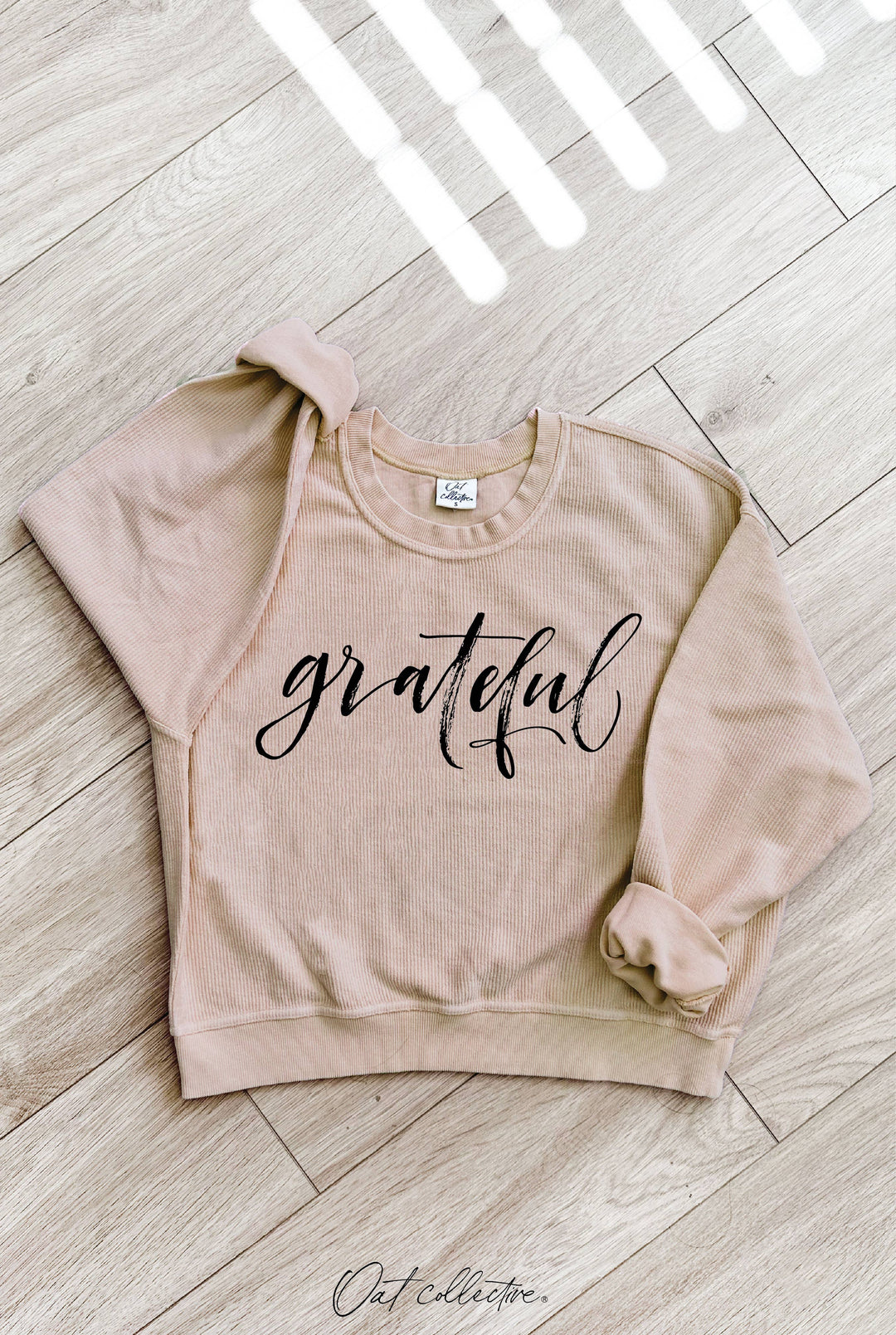Grateful Cropped Thermal Pullover in vintage mineral wash for coastal boho style