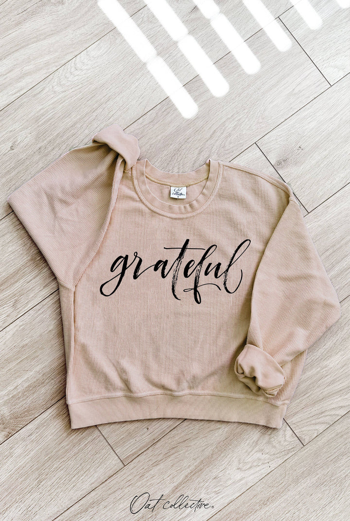 Grateful Cropped Thermal Pullover in vintage mineral wash for coastal boho style