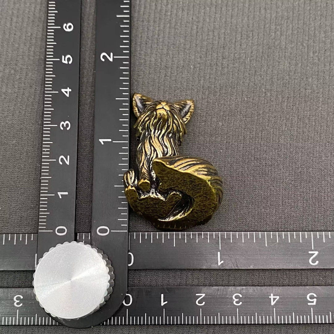 Brass Little Fox Crafts Desktop Ornament handcrafted boho spiritual decor for intuitive souls