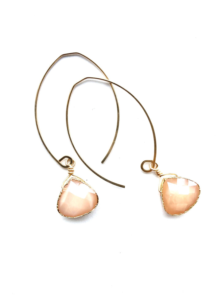 Golden Swarovski Earrings by Noon Designs | 14K Gold Filled