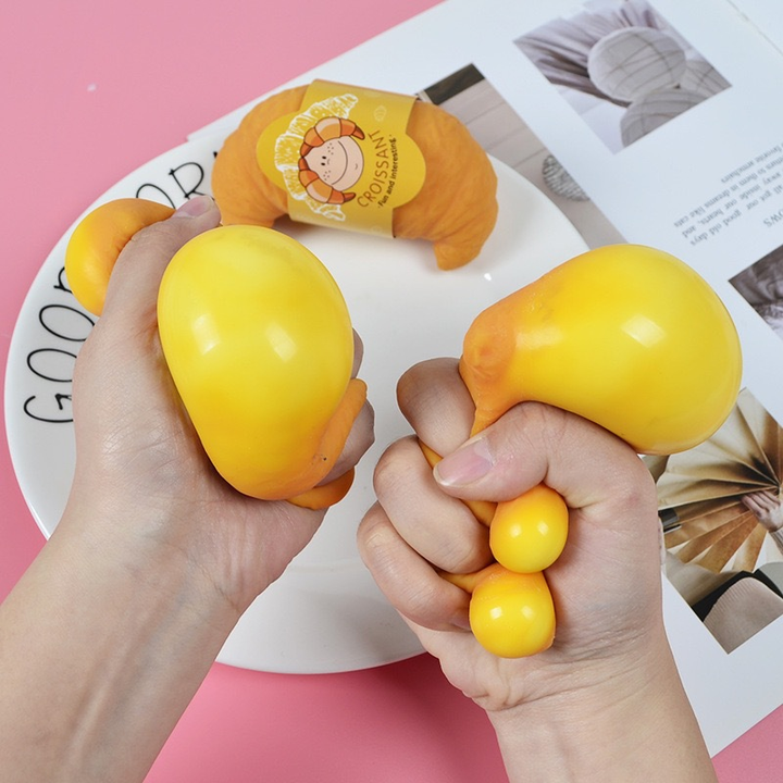Croissant Shape Squishy Stress Toy