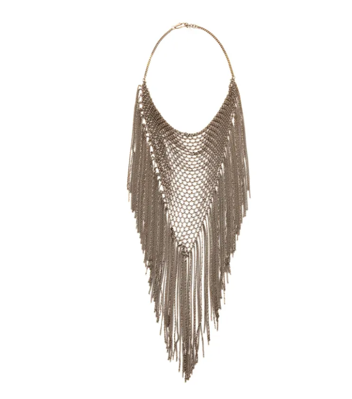 Fringe Bandana Chain Necklace