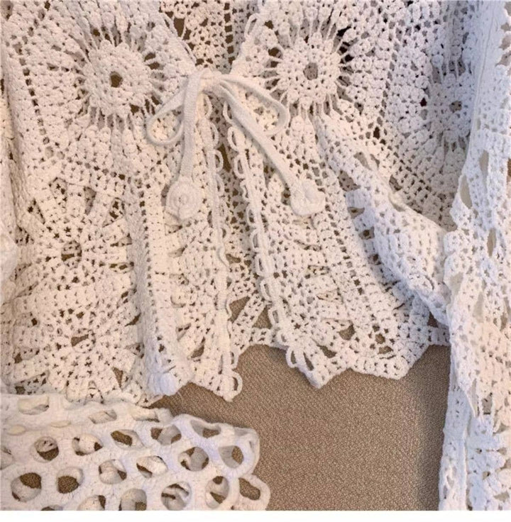 Bohemian Crochet Knit Cover-Up