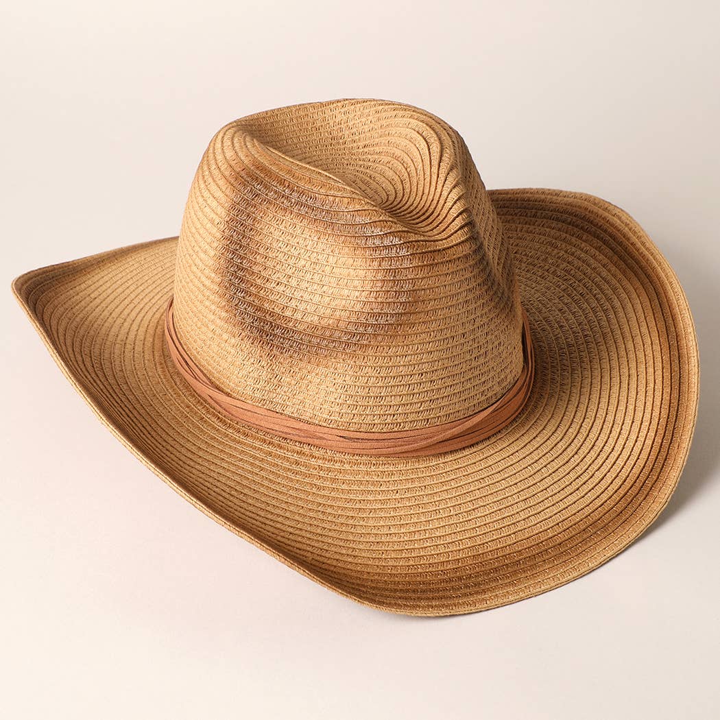 Straw Panama Fedora Sun Hat with adjustable string for effortless coastal boho style