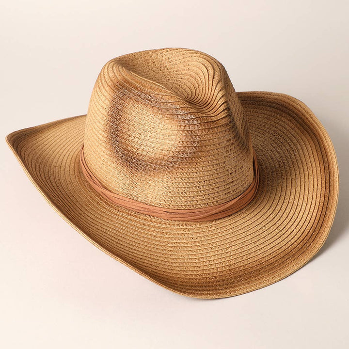 Straw Panama Fedora Sun Hat with adjustable string for effortless coastal boho style