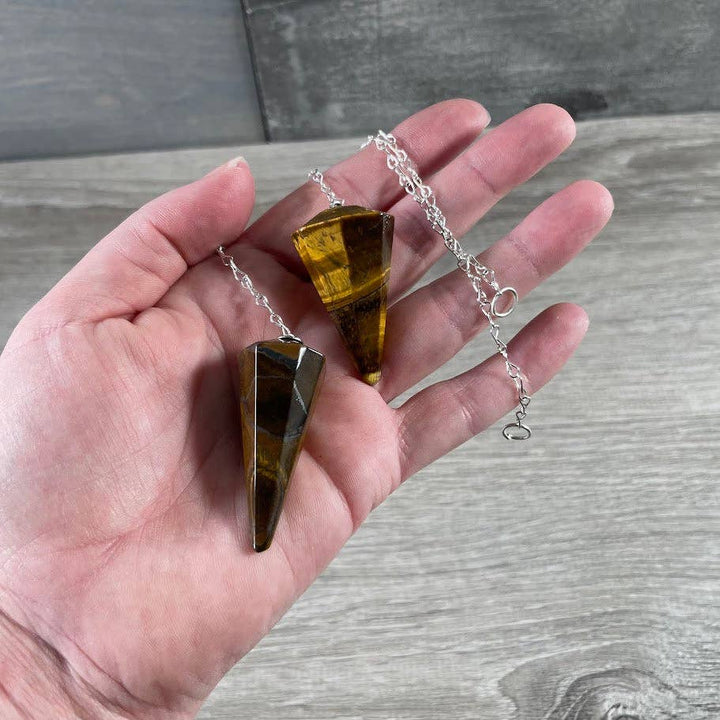 Natural gemstone pendulums for divination and healing rituals at Anchored Soul Wickford