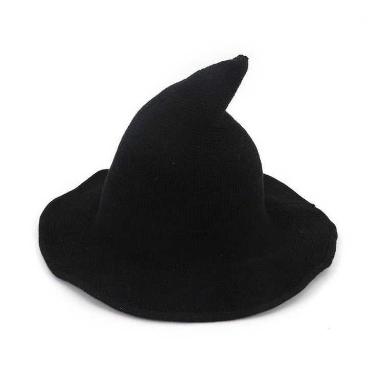 Foldable Knit Witch Hat for the boho coastal hippie embracing autumn magic