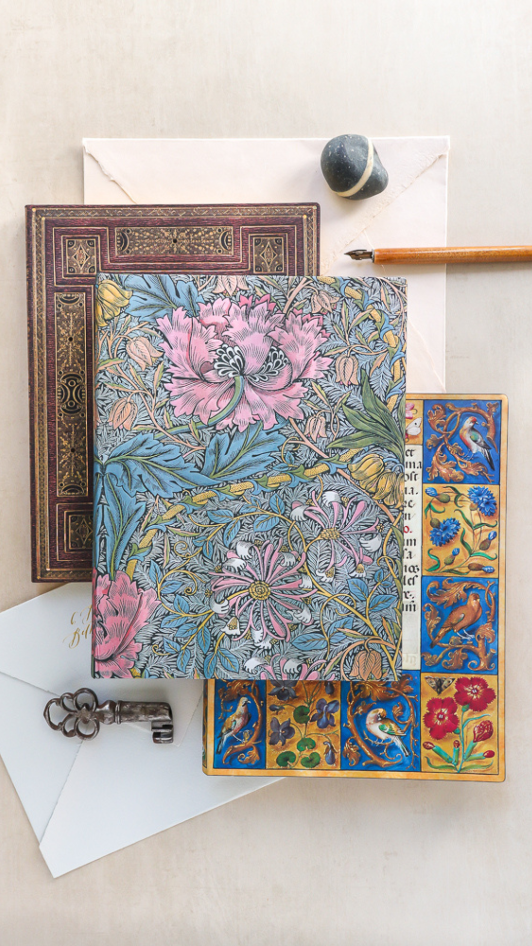 Paperblanks Morris Pink Honeysuckle Hardcover Journal