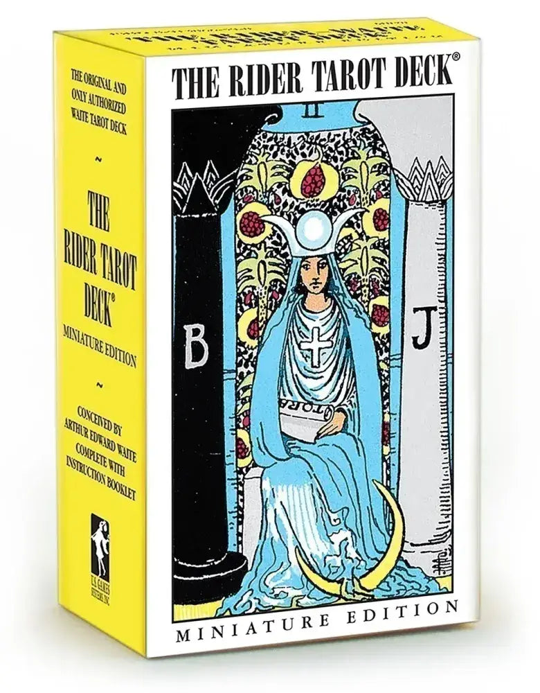 Miniature Rider-Waite Tarot deck with 78 cards perfect for pocket-sized readings