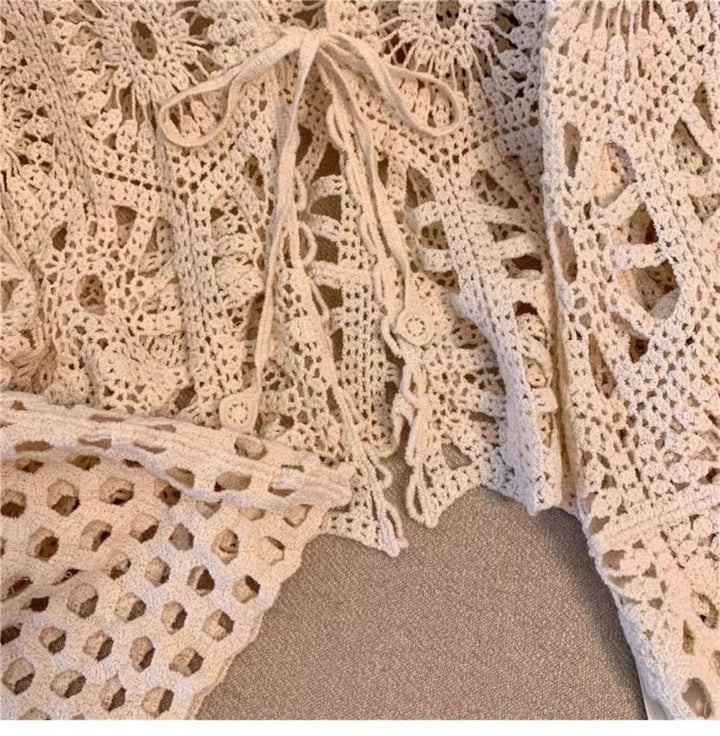 Bohemian Crochet Knit Cover-Up