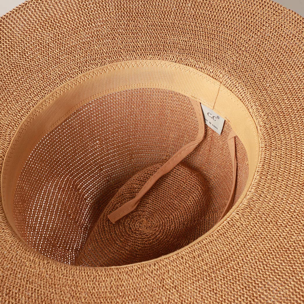 Sage Multi-Colored Thread Beaded Panama Hat for coastal boho summer style