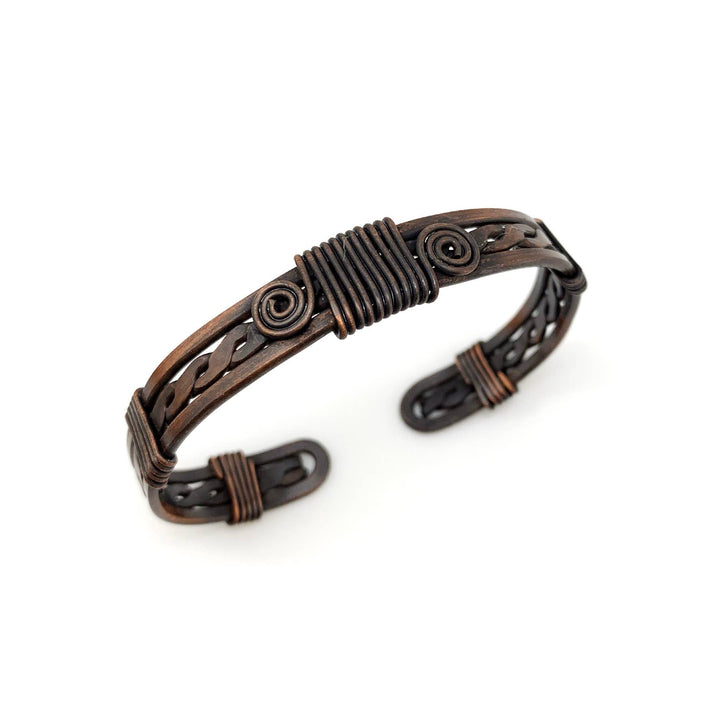 Solid Copper Unisex Adjustable Cuff