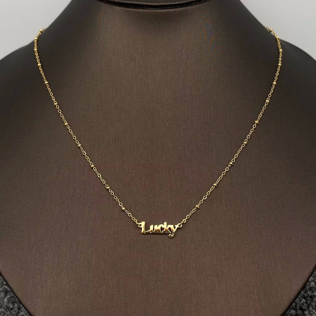 Lucky 18K Gold Plated SS Necklace