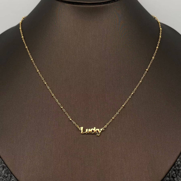 Lucky 18K Gold Plated SS Necklace