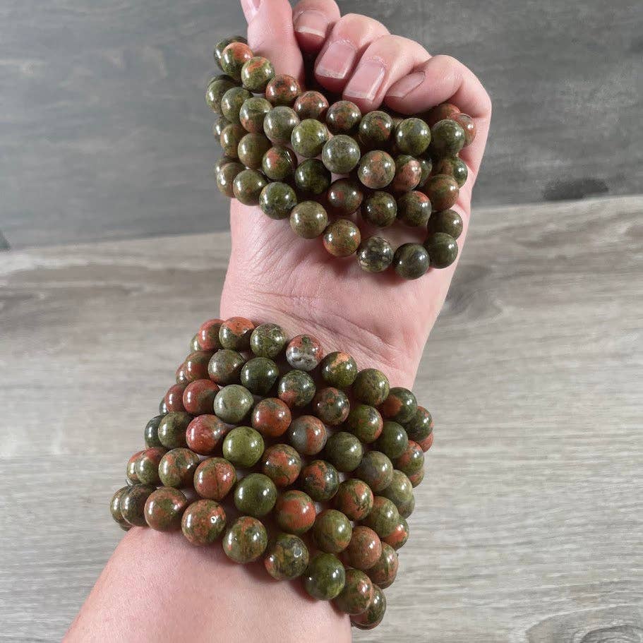 Gemstone Beaded Bracelets 10mm – Crystal Healing Jewelry